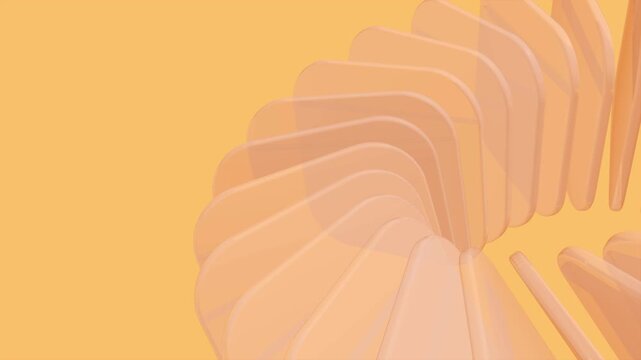 Soft Yellow Frosted Glass Wave Seamless Loop Motion Background