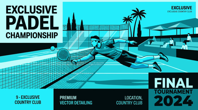 Exclusive Padel Championship Final Tournament Competition Visual