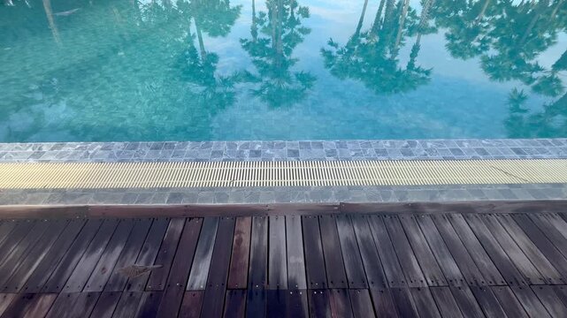 Swimming pool at resort hotel