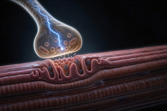 Nerve Signal Lost at Relaxed Muscle Junction