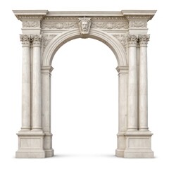 Obraz premium Ornate marble archway with intricate carvings and classical design.