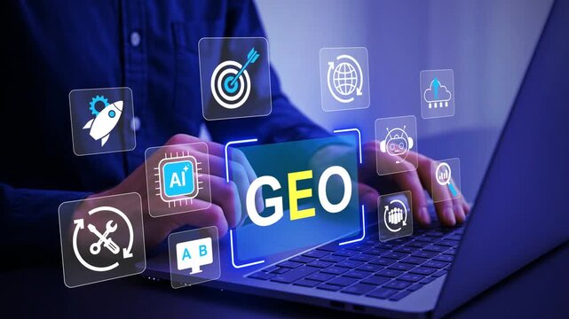 Generative Engine Optimization GEO Strategy with AI Search, Digital Marketing and Content Optimization and web strategy