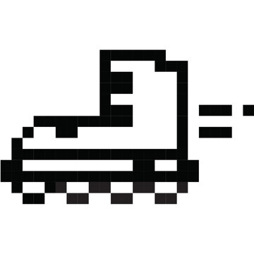 roller blade pixel icon