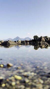 Lofoten Islands as seen from a Melbu beach