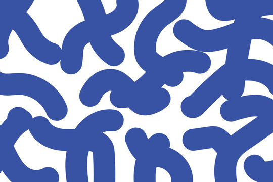 Abstract Blend Wave Background with Smooth Blue and White Gradient