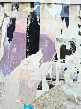 Torn and ripped urban paper poster background