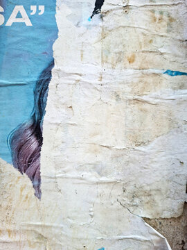 Torn and ripped urban paper poster background