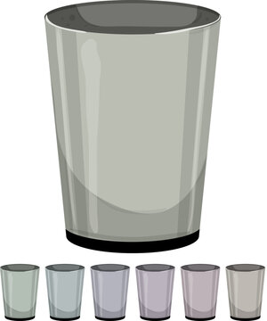 recycle trash bin garbage cartoon. recycle trash bin garbage sign colorful illustration