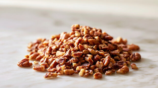 Assorted Toasted Nuts on a Marble Surface