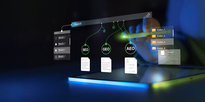 SEO GEO AEO Search Optimization Strategy for Digital Marketing Management