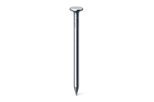 Metallic nail for construction projects.