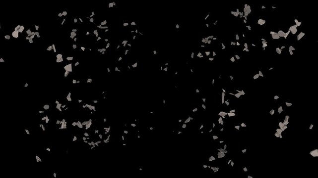 a Fracturing Wall with Small Debris