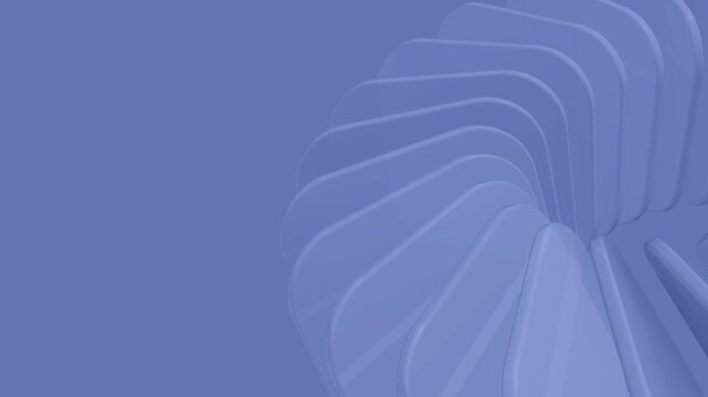 Soft Blue Glass Ribbon Seamless Loop Abstract Animation