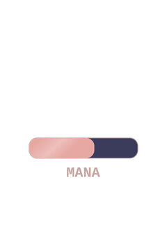 Power-up timer bar counting down to expiry. Isolated transparent PNG loading bar overlay for Photoshop and video.