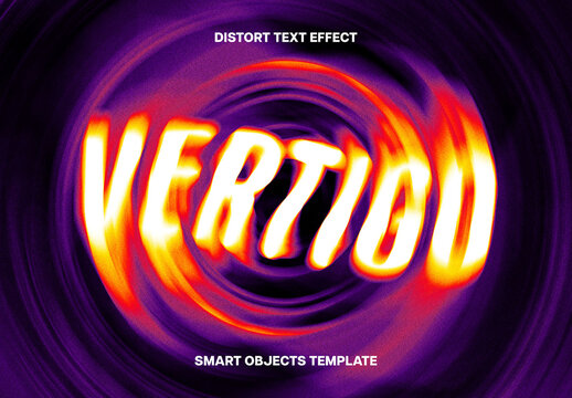Radial Blur Text Effect For Poster And Branding Design