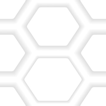 Seamless pattern of abstract white background of small hexagon