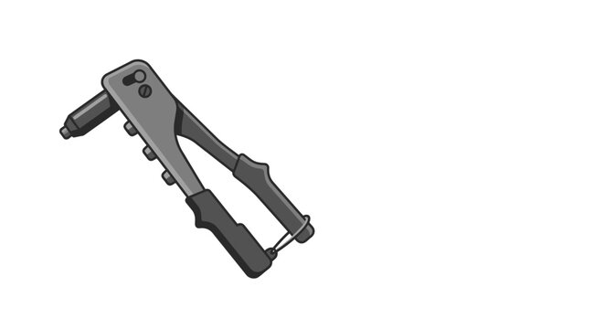 Hand tool for fastening metal parts with rivets