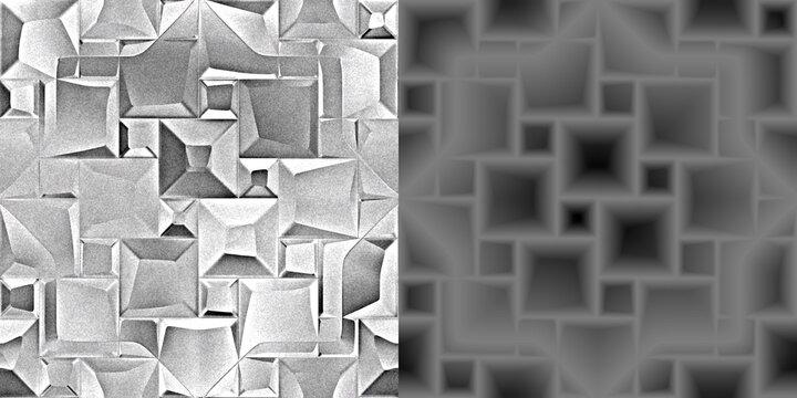 Smooth Gradient Sketch Heightmap Displacement Map
