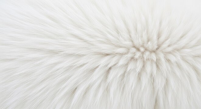 Luxurious white fur texture a detailed pattern for interior design and fashion