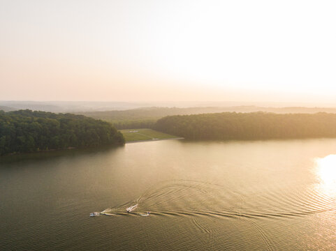 Hazy Lake Monroe Aerial Images