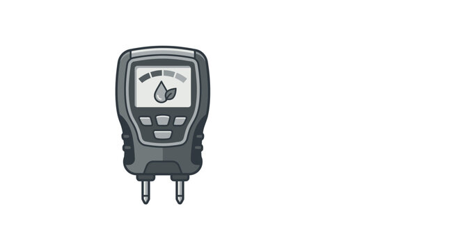 Digital moisture meter device for measuring humidity levels accurately