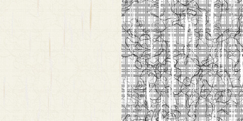 Fototapeta premium Light Parchment vs Scribble Mask Comparison