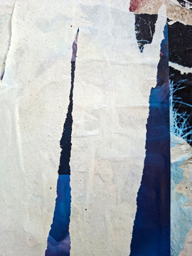 Torn and ripped urban paper poster background, messy paper old urban texture background