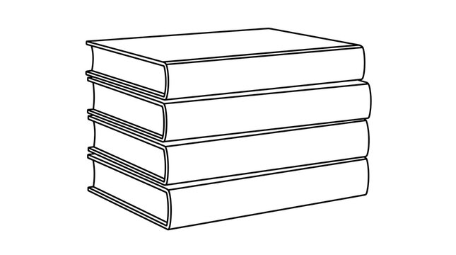 A stack of hardcover books is a visual representation of knowledge, education, and literature