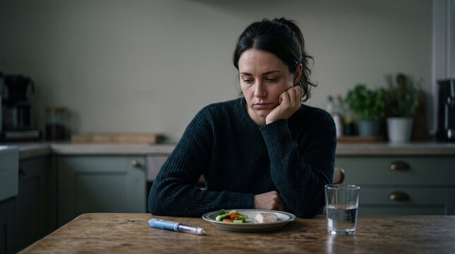 Patient facing healthy meal during GLP-1 weight management