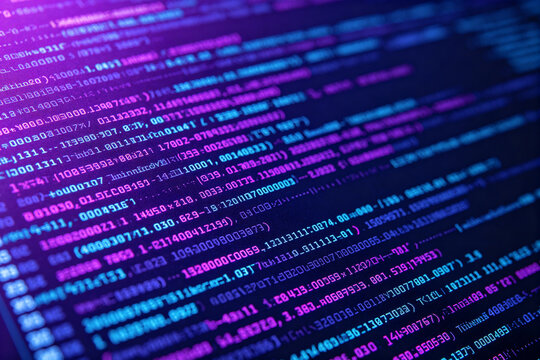 Code Programming Cyberpunk Horizontal Background