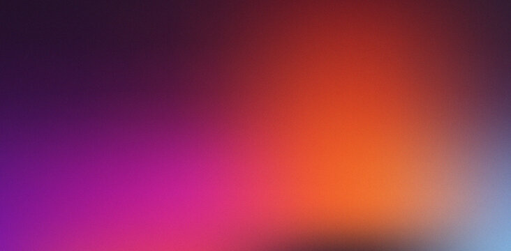 Abstract colorful neon glowing warm vibrant rich bright grainy gradient background