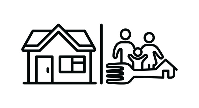 Family home and food security concept