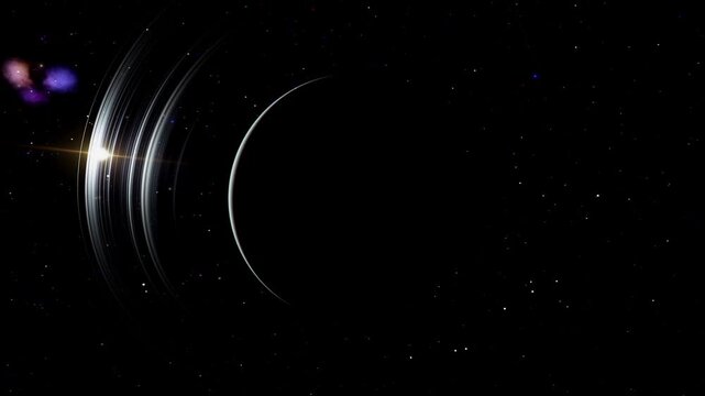 Uranus - Pale Blue Ice Giant Orbit 4K 60fps