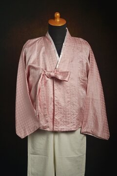 Korean Traditional Male Hanbok consist Upper Garment called Jeogori on display mannequin