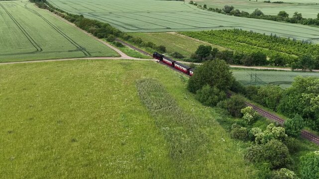 Harzer Schmalspurbahn/Selketalbahn. Zwischen Quarmbeck und Quedlinburg.