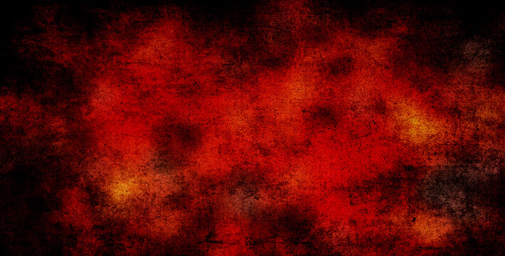 Fiery Halloween abstract texture with dark smoky background during a spooky night