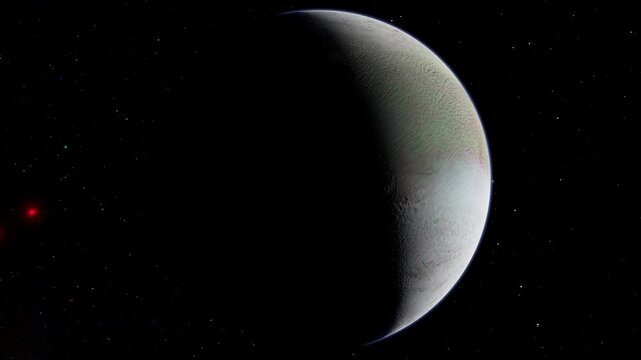 Triton Moon - Retrograde Neptunian Satellite Orbit 4K 60fps