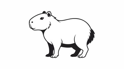 Naklejka premium Horse Vector Illustration Isolated on White Background, Cute Cartoon Horse Mammal Animal Design for Wildlife, Nature, Zoo, Farm, Safari and Creative Graphic Artwork