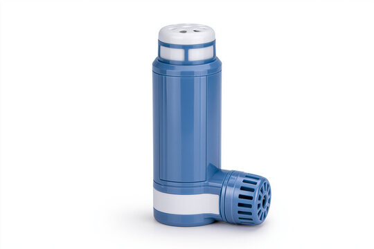 Pharmaceutical Inhaler Device Isolated on White Background