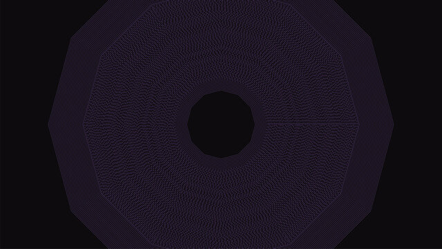 Magenta Dashed Dodecagon Tunnel Interface HUD Background