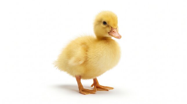 baby chicken on white background