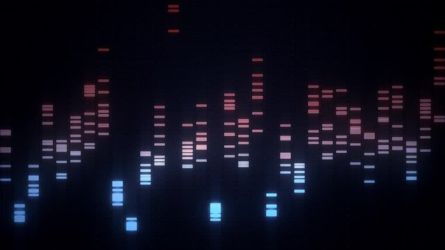 Audio Graphic Equalizer Bars Animation
Abstract colorful design glowing graphic equalizer bars for music and vj loops