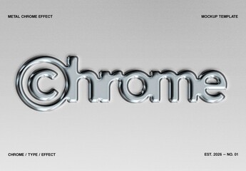 Metal Chrome Mockup