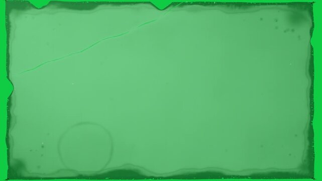 Pale edge sliding right revealing aged frame, then sliding left to occlude for scan on transparent