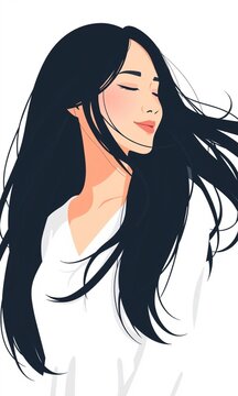 Soft Glowing Woman Portrait