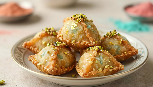 Imli ki chutney wala kabab a delicious indian appetizer with pistachio garnish