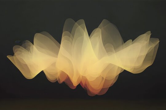 Abstract soft glowing paper page shapes resembling fluttering book pages for ambient background and poster design