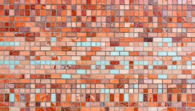 Abstract mosaic of warm tones a textured and colorful digital art composition