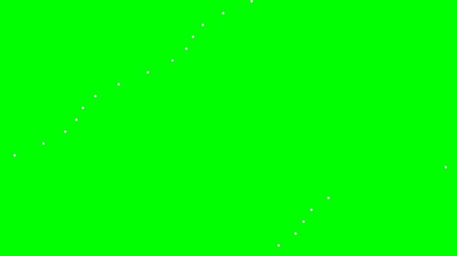Abstract green background with small white dots scattered across the surface.