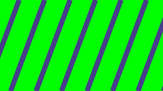 Vibrant green background with diagonal purple stripes creating a dynamic abstract pattern.